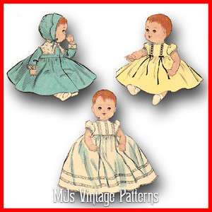   Baby Doll Clothes Pattern ~ 11 Tiny Tears, Betsy Wetsy, Dy Dee  