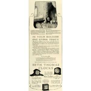  1925 Ad Seth Thomas Clocks Comax Eden Petite Boudoir 