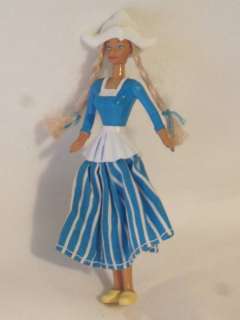 1996 Barbie Dutch Holland Doll plastic Cloth Mattel MCD McDonald Toy 4 