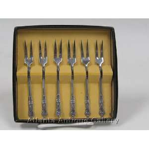  Set of 6 Silver Plate Apostle Forks