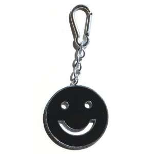  Black Smiley Face Bag Clip Charm, Key Chain/Ring  .99 