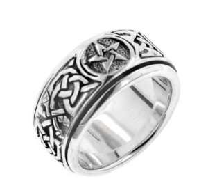   Celtic Knot Pentacle Spin Ring Size 15(Size 5,6,8,9,15) Jewelry