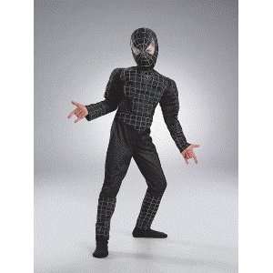 : Spider Man (Spiderman) Black Suited Muscle Child Halloween Costume 