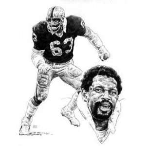    Gene Upshaw Oakland Raiders 16x20 Lithograph