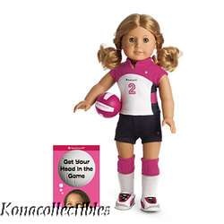 American Girl Volleyball Outfit for Dolls + Book New  