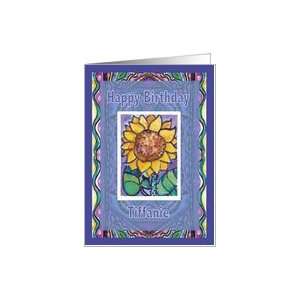  Tiffanie Sprout and Sunflower A Happy Birthday Wish Card 