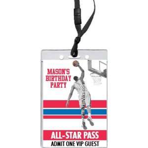 Los Angeles Clippers Colored Dunk All Star Pass Invitation  