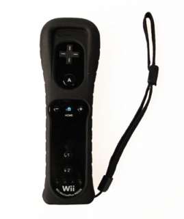 Black remote controller with built in Wii MotionPlus for Nintendo Wii