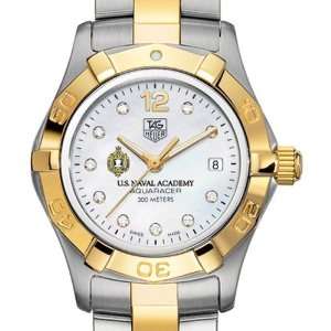  US Naval Academy TAG Heuer Watch   Womens Two Tone Aquaracer Watch 