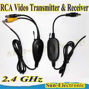 4Ghz Wireless RCA Video Transmitter & Receiver for Car Reaverse 