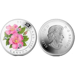    Canada 2011 $20 Wild Rose   1oz Silver Proof Coin: Toys & Games