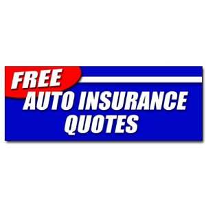 36 FREE AUTO INSURANCE QUOTES DECAL sticker car motorcycle homeowner 