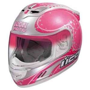New Genuine Icon Mainframe Bombshell GoGo Motorcycle Helmet / Womens 